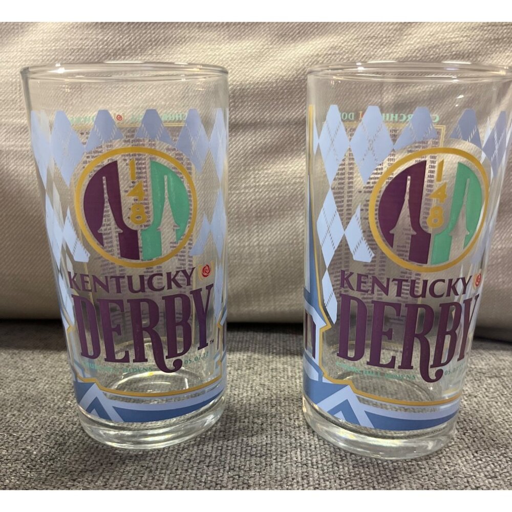 Kentucky Derby 148 Glasses Set of 2 – 2022 Churchill Downs Mint Julep - Picture 14 of 14